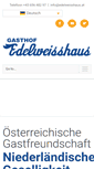 Mobile Screenshot of edelweisshaus.at